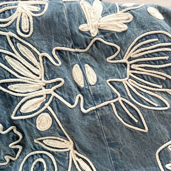 Alice + Olivia Lindsey Chambray Embroidered Dress - Picture 10 of 13